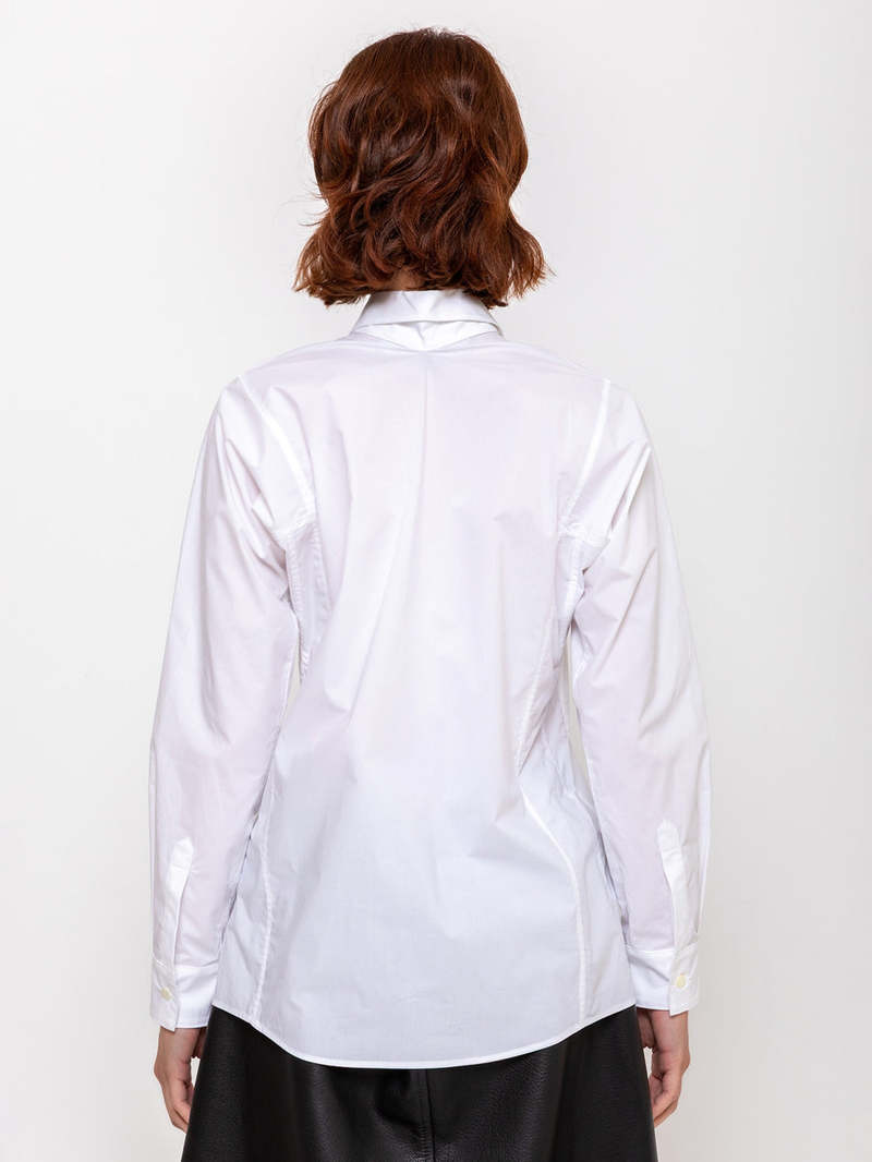 Ter et Bantine Geometric Cotton Poplin Shirt