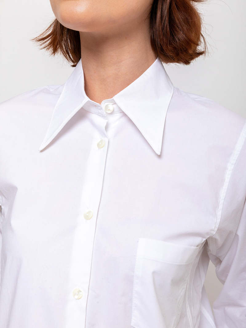 Ter et Bantine Geometric Cotton Poplin Shirt