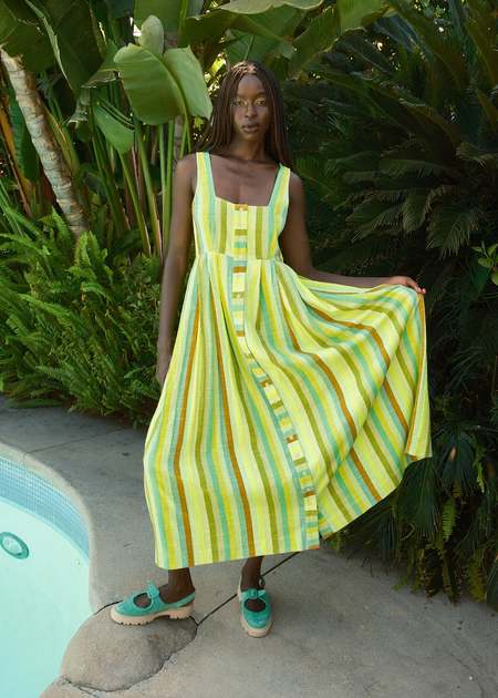 PREVIEW Apolina Ida Dress Alabaster | Garmentory
