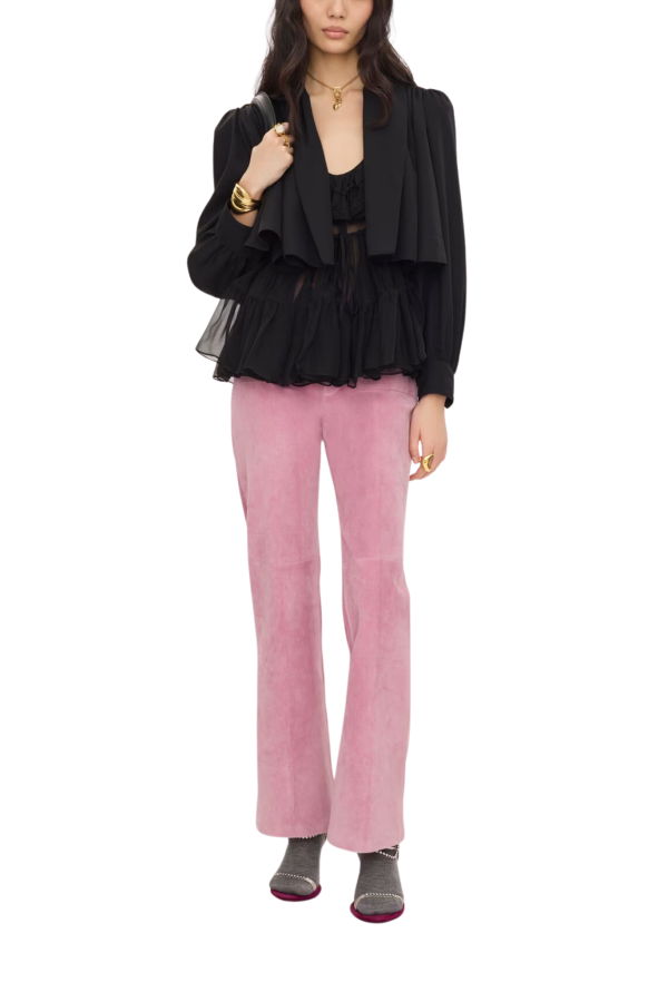 Chloé Gathered Cropped Jacket - Black
