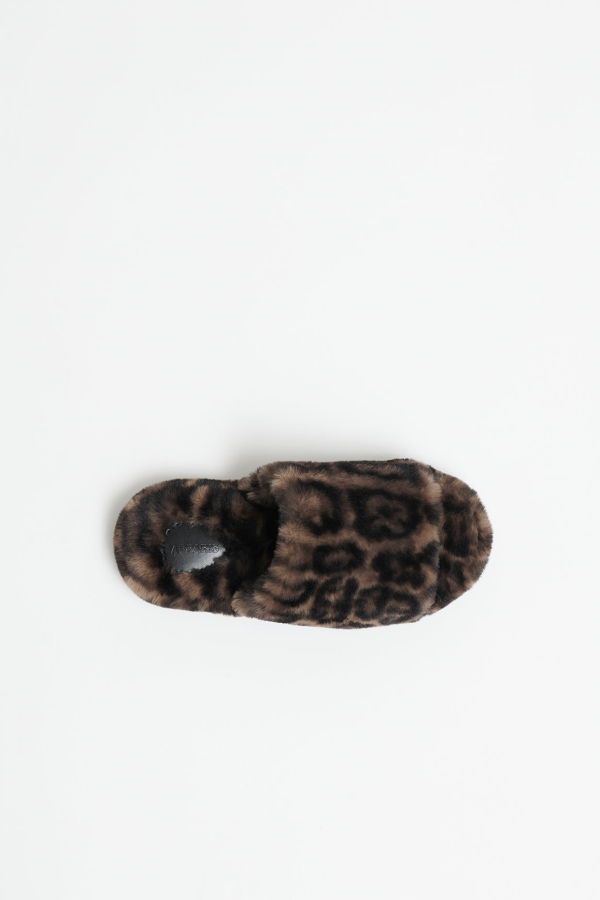 APPARIS Dillon Slide Slippers - Dark Leopard
