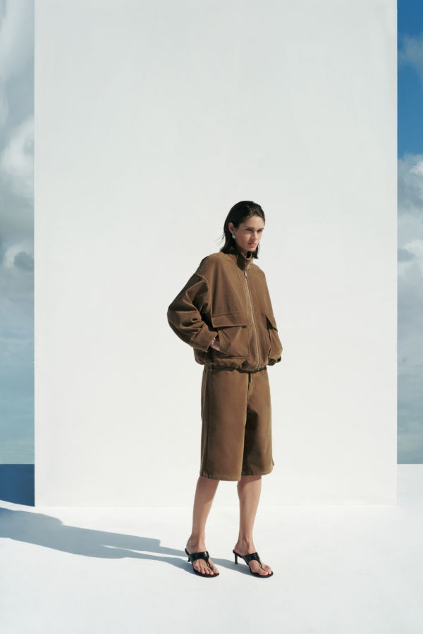 APPARIS Ren Sans Suede Bermuda Shorts - Saddle Brown