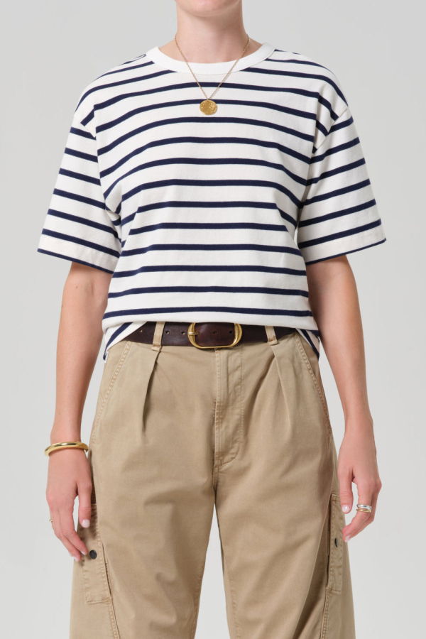 Citizens of Humanity Goldie Tee - Marine Stripe