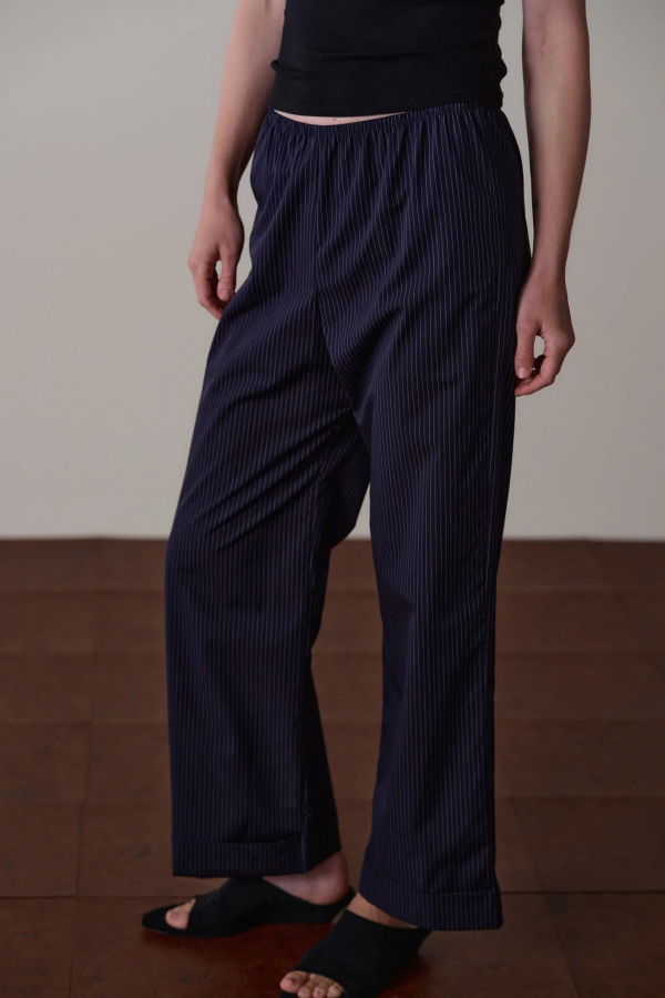 Donni. Pop Pinstripe Simple Pant