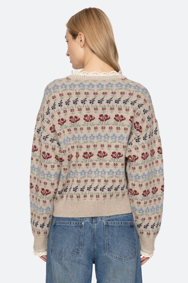 Sea NY Preston Sweater - Cream