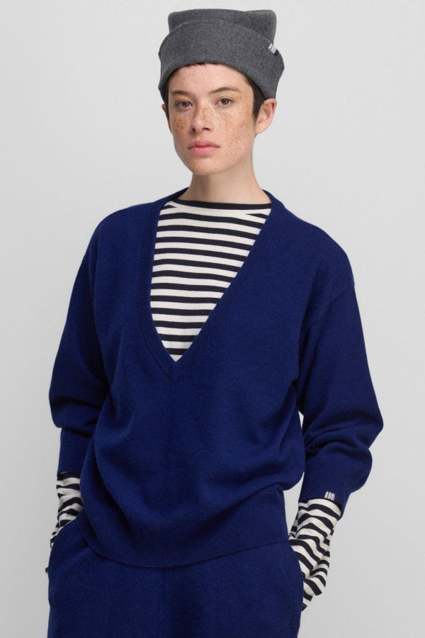 Extreme Cashmere No.491 Pearl Cashmere Sweater - Midnight