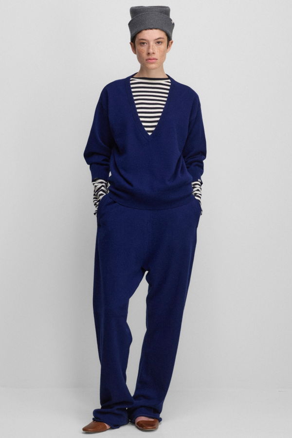 Extreme Cashmere No.491 Pearl Cashmere Sweater - Midnight