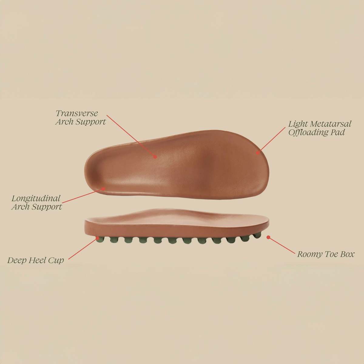 Commbi The Softie Slide - Tobacco Brown - Image 3 of 3