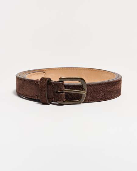 Our Legacy Laser Crack Leather 3cm Belt - Black | Garmentory