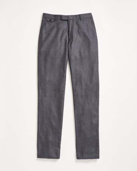 Auralee Hard Twist Wool Viyella Slacks - Black | Garmentory
