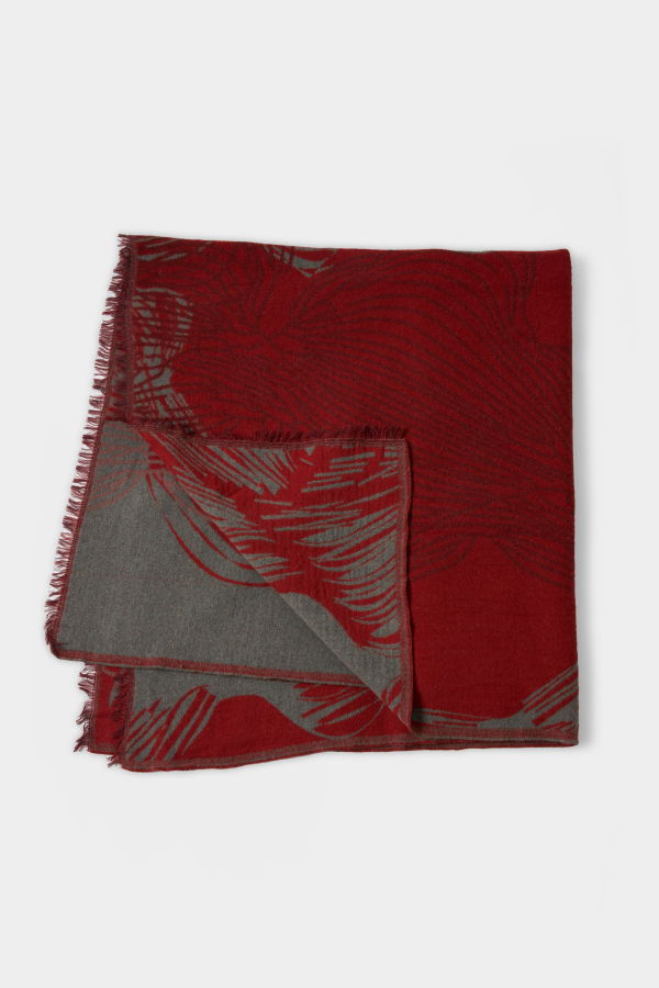 Billy Reid Horse Tail Blanket - Red/Black