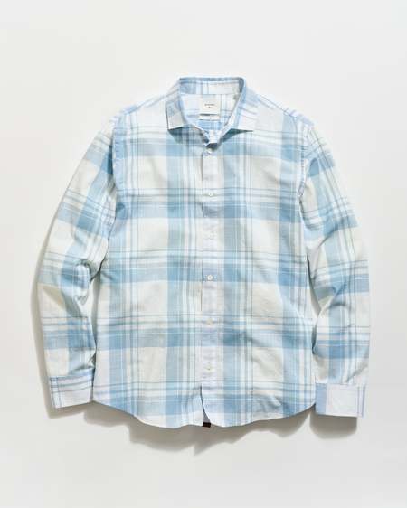 Auralee Short Shirt - Sax Blue Chambray | Garmentory