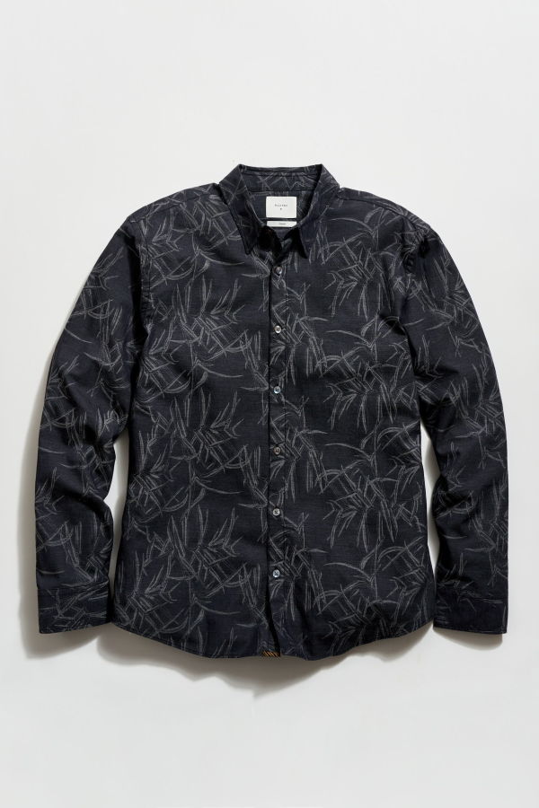 Billy Reid Melange Reeds Wilson Shirt - Black