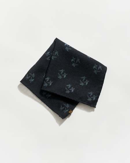 mfpen Wool Scarf - Blue Check | Garmentory