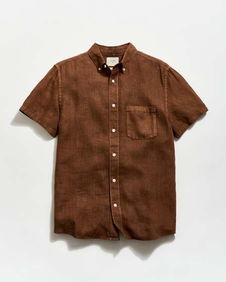 Auralee Finx Corduroy Shirt - Khaki Beige | Garmentory