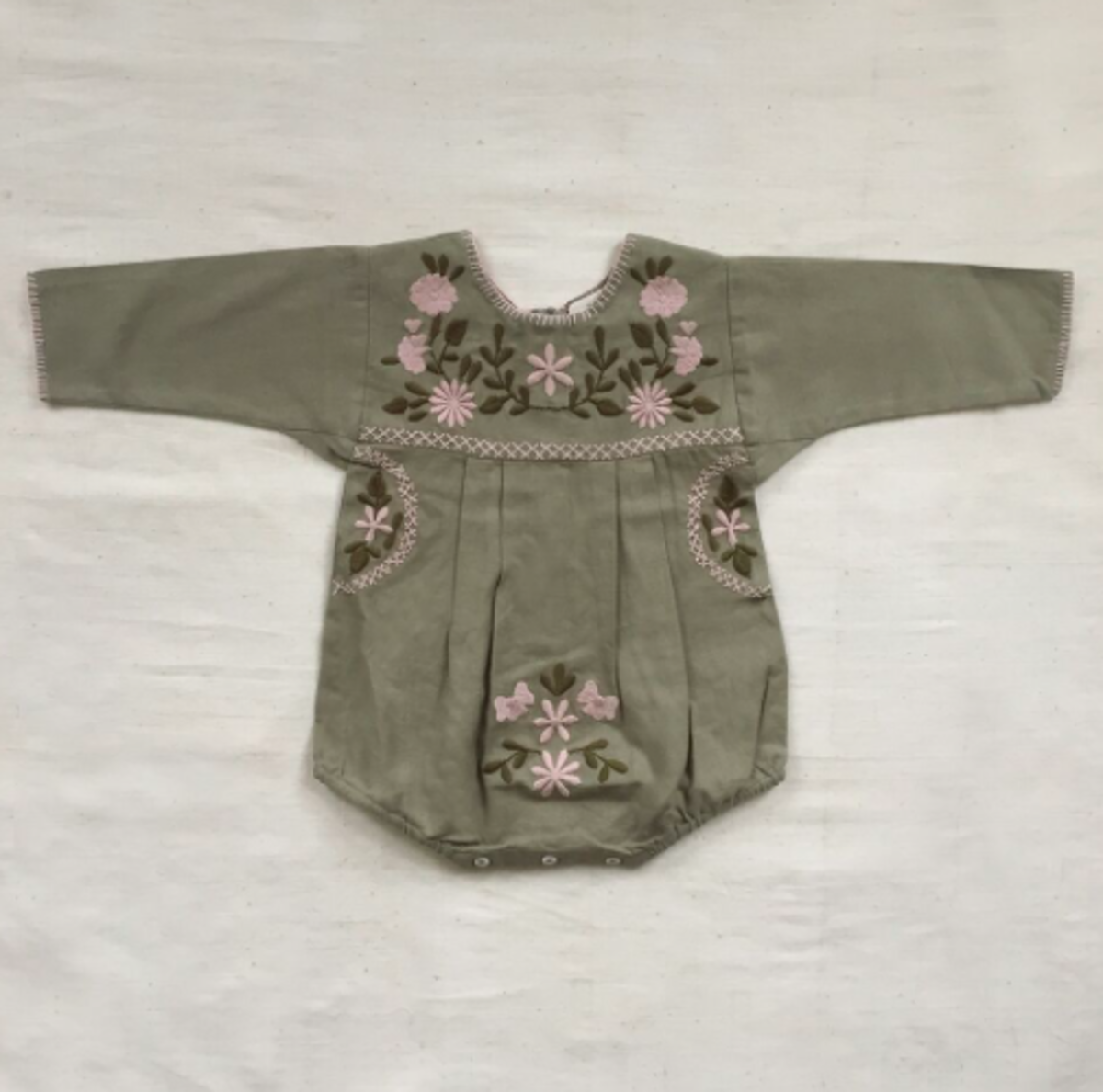 Apolina apolina 25ss ロンパース 12-18m 刺繍ロンパース 12-18m