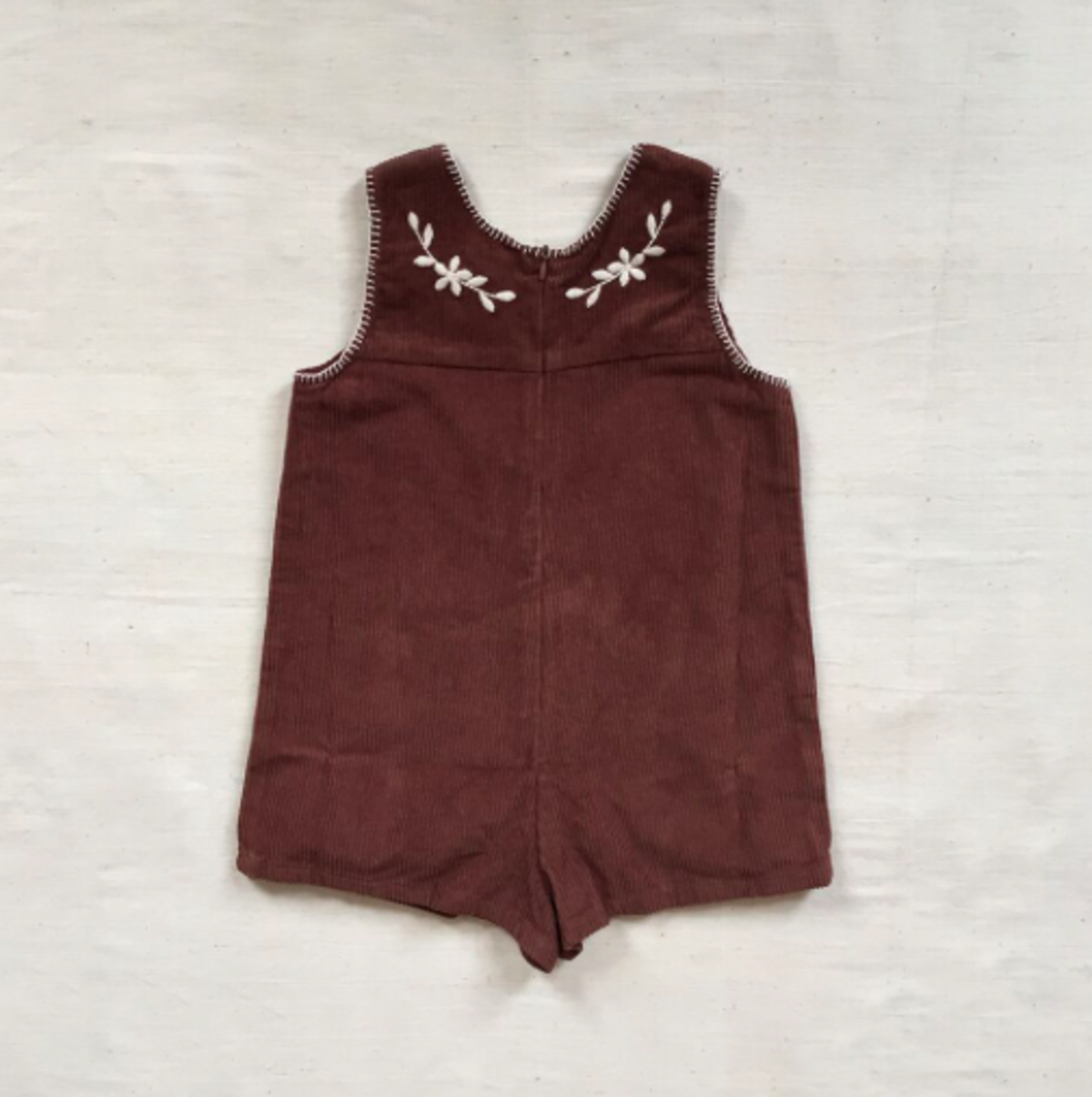 Apolina Suzi Corduroy Romper Cedar Brown | Garmentory