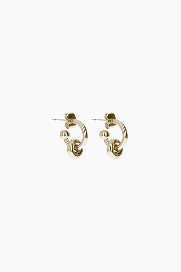 Justine Clenquet Ethan Earrings - Gold