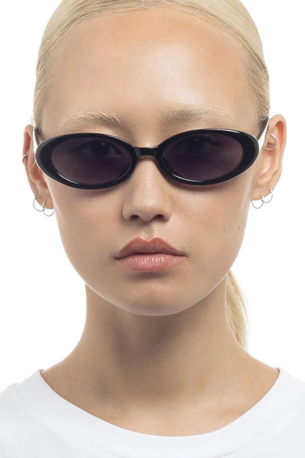 AIRE Fornax Sunglasses - Black Frame/Cool Smoke Lens