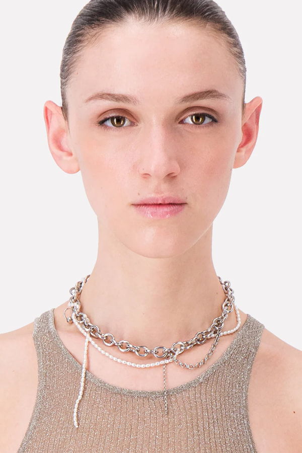 Justine Clenquet Salem Necklace - Palladium