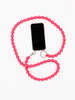 Ina Seifart Big Perlen Phone Necklace - Neon Pink - Thumbnail 1