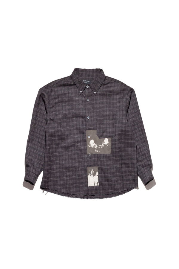 Enfants Riches Deprimes Assemblage Flannel Shirt - Charcoal