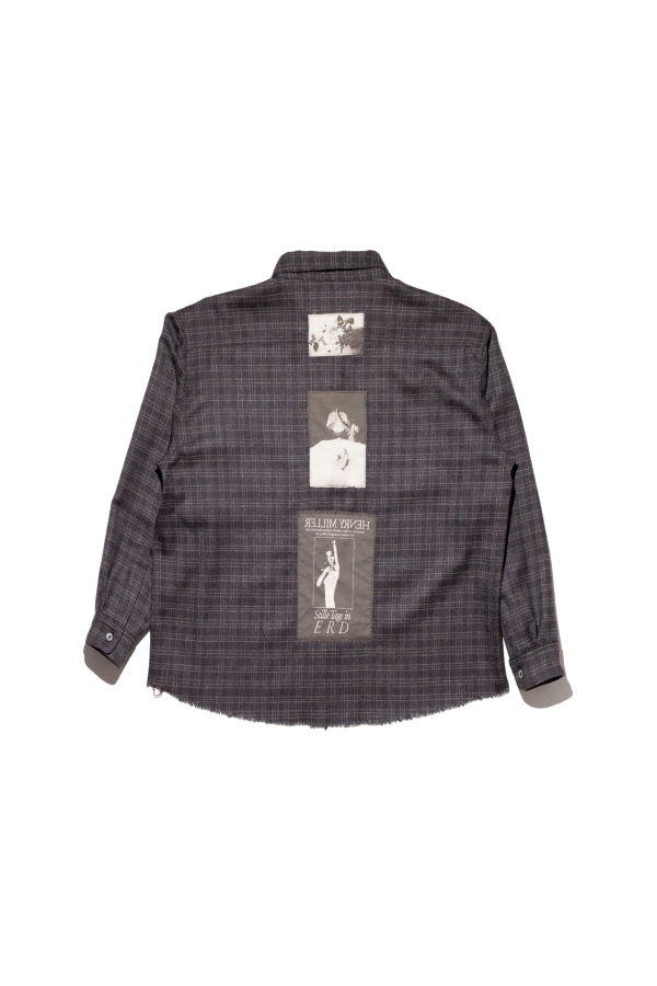 Enfants Riches Deprimes Assemblage Flannel Shirt - Charcoal