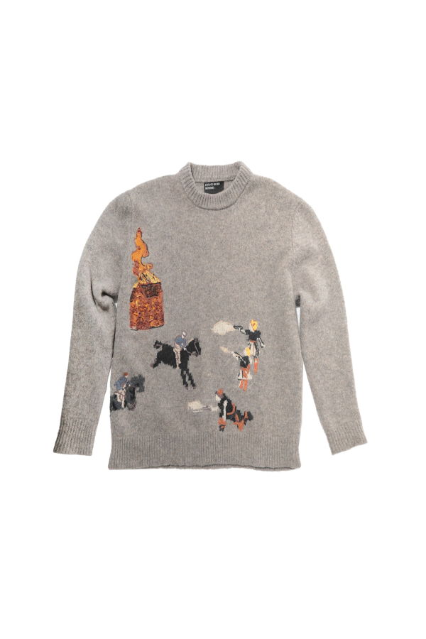 Enfants Riches Déprimés Come Live With Me Sweater - Gray/Multi