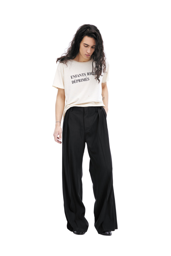 Enfants Riches Deprimes Perfect Flare Trousers - Black Pinstripe