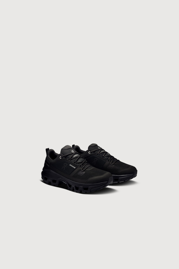 ON Cloudrock Low Waterproof Shoes - Black/Black