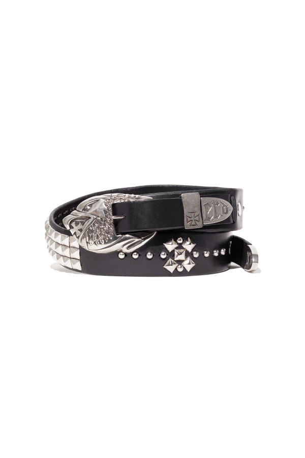 Enfants Riches Deprimes Double Eagle Buckle Belt Texas Serenade - Black