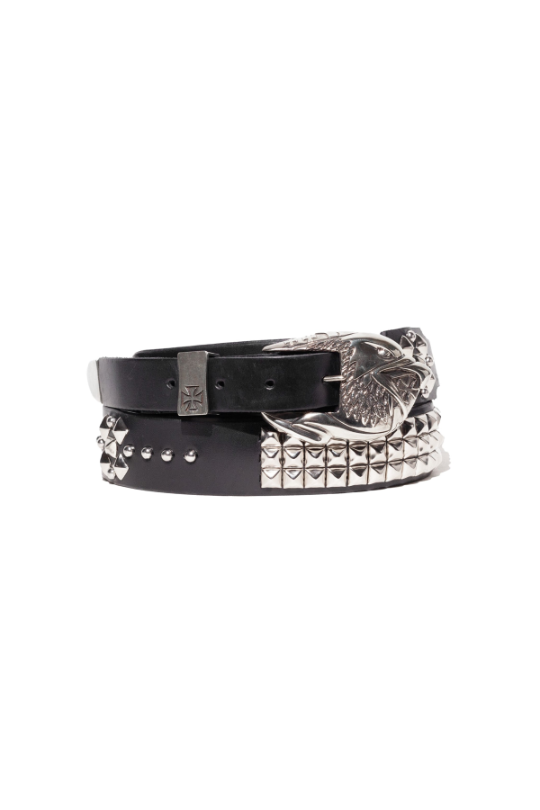 Enfants Riches Deprimes Double Eagle Buckle Belt Texas Serenade - Black