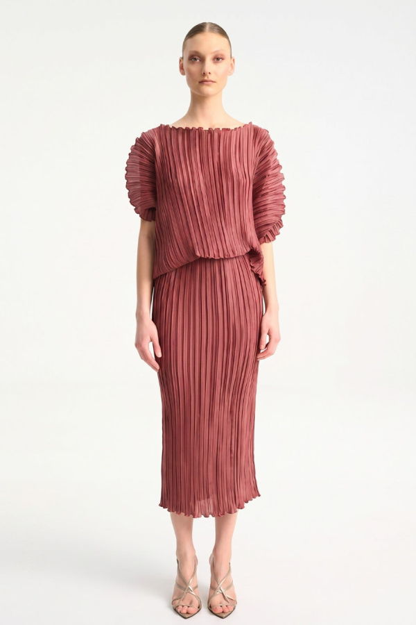 Daphne Valente Magnet Dress - Pomegranate