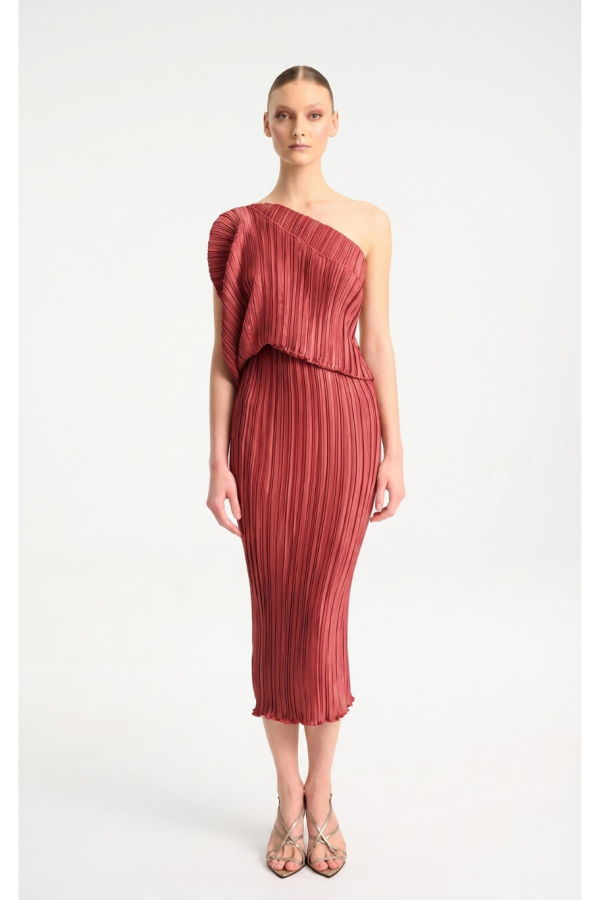 Daphne Valente Polyhumnia Dress - Pomegranate