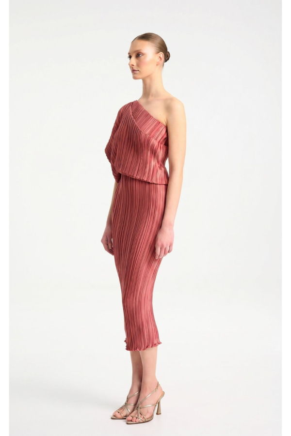 Daphne Valente Polyhumnia Dress - Pomegranate