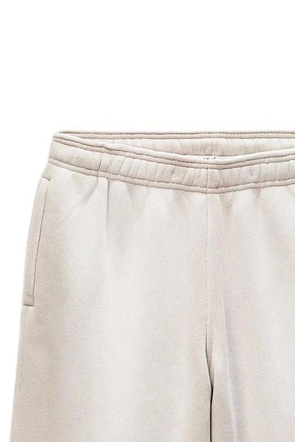 ALEXANDER WANG Mid-Rise Sweatpants With Allover Hotfix - Washed Khaki