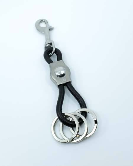 Lemaire Wadded Key Holder - Black | Garmentory