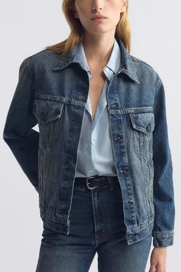 Nili Lotan Marian Denim Jacket - Simon Wash