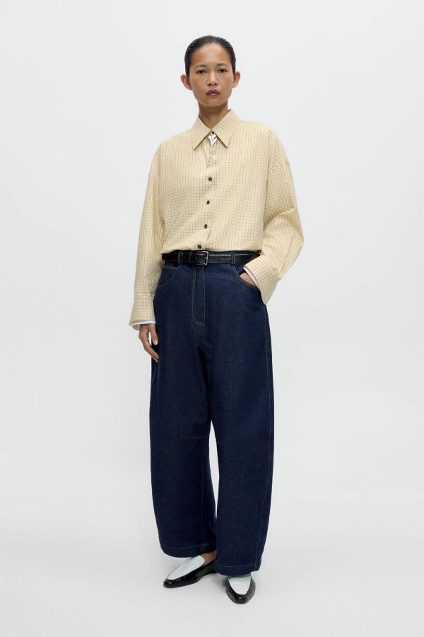 Cordera Checked Oversized Shirt