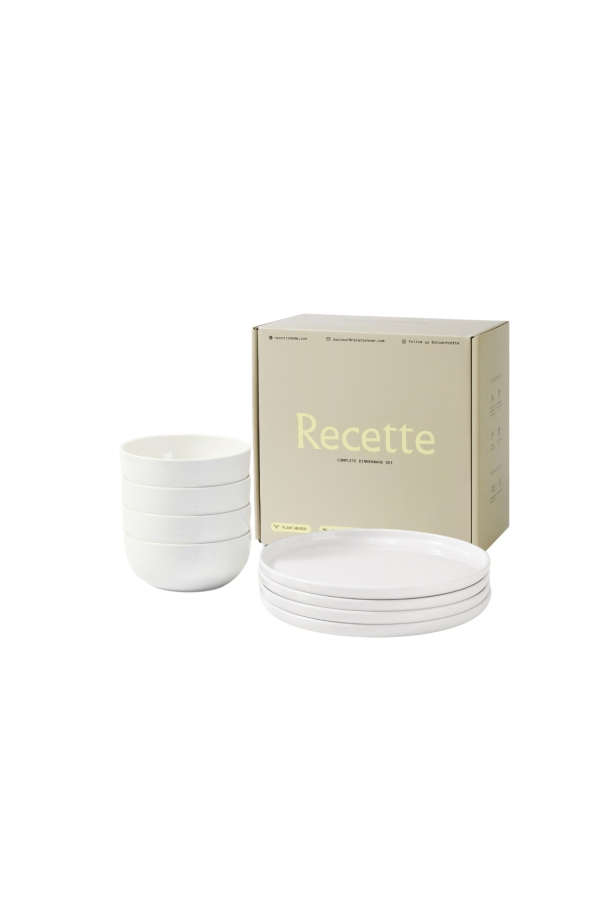 Recette Plate and Bowl Set - Ivory