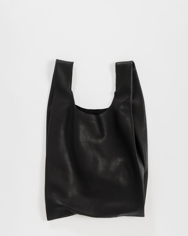Baggu Large Leather Tote Bag Black Garmentory