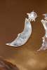 Mondo Mondo Moon Earrings - White Bronze - Thumbnail 4