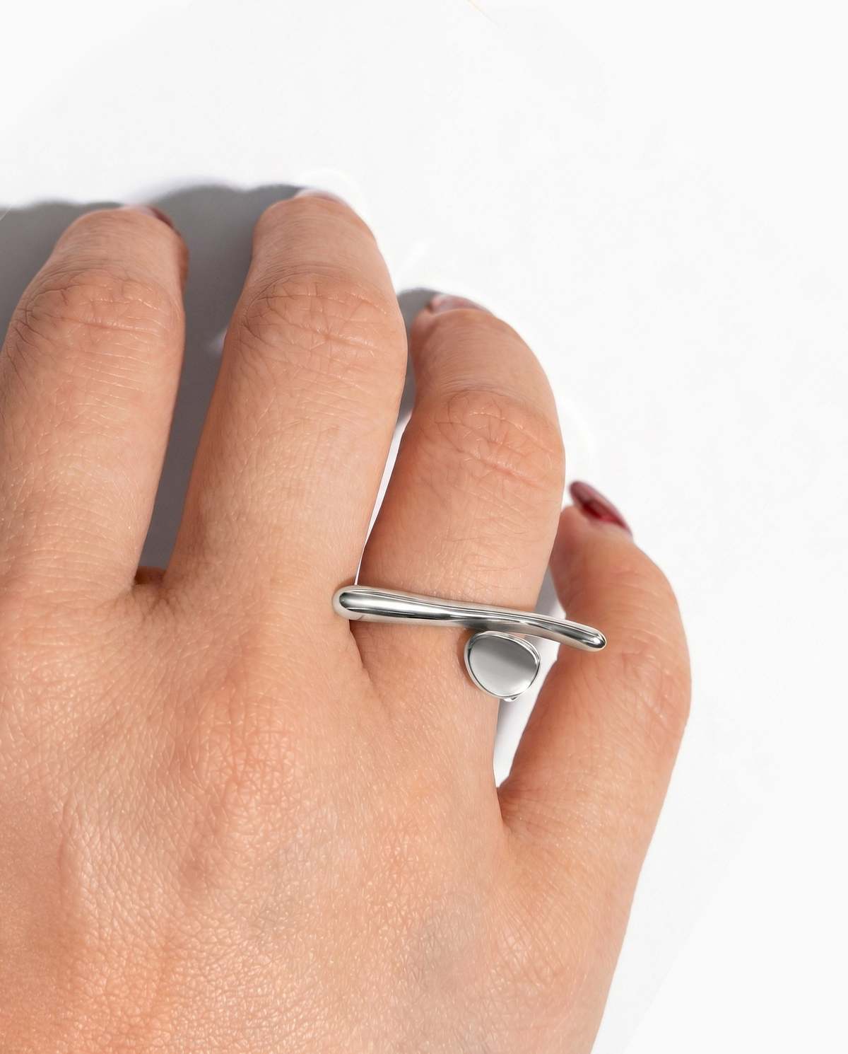 MATTER MATTERS Abstract Ring - Steel - Image 2 of 6