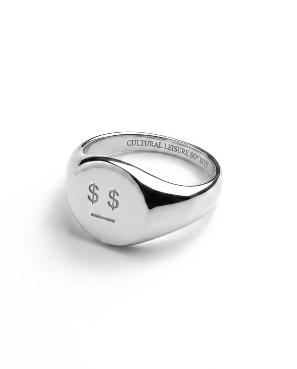 MATTER MATTERS Money Talks Steel Signet Ring MATTER MATTERS Money Talks Steel Signet Ring