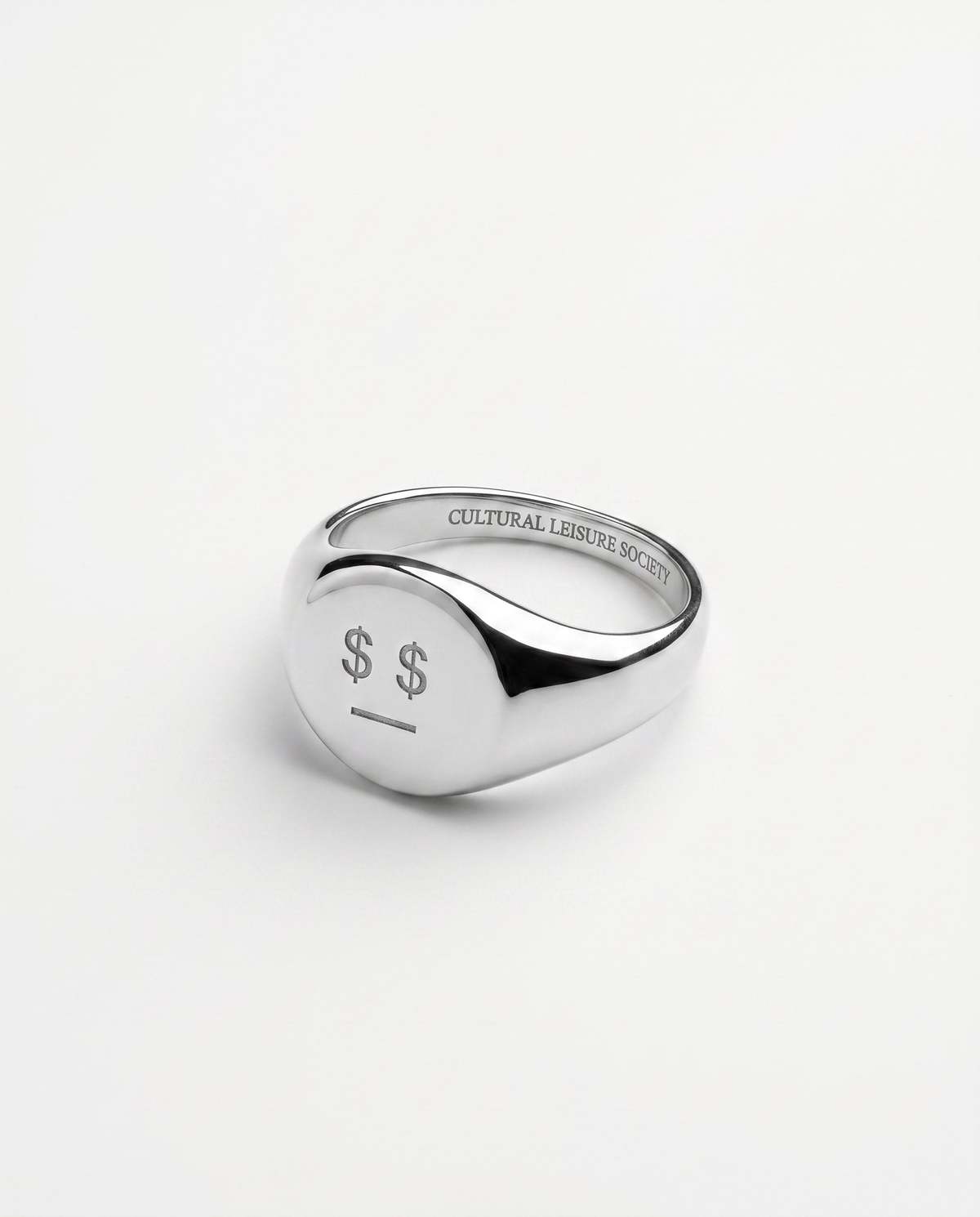 MATTER MATTERS Money Talks Steel Signet Ring - Image 6 of 9