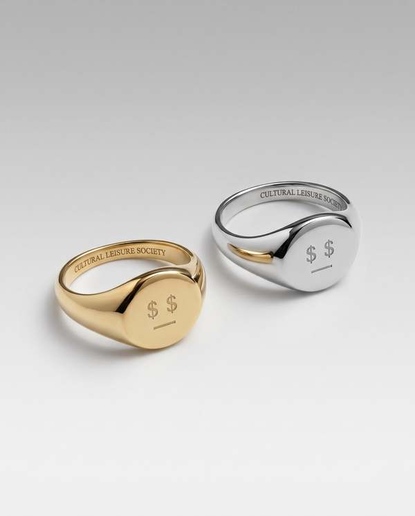 MATTER MATTERS Money Talks Steel Signet Ring