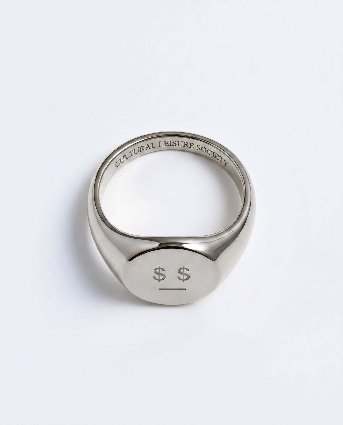 MATTER MATTERS Money Talks Steel Signet Ring - Image 9 of 9