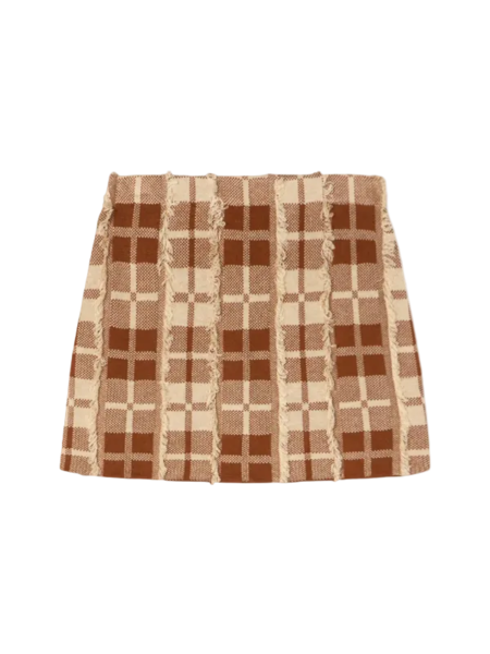 British Wool Tweed Mini Skirt | Garmentory