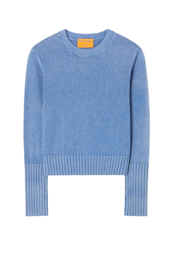 Guest in Residence Sunwashed Shrunken Crew Sweater