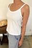 Le Bon Shoppe Dana Cami Tank Top - Vintage White - Thumbnail 3